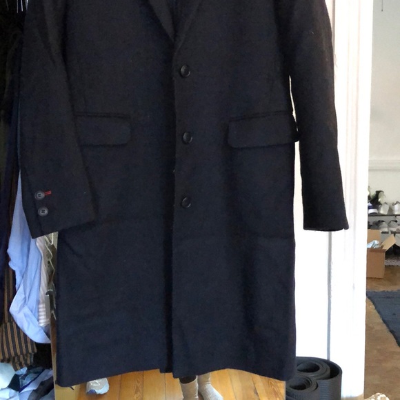 Uniqlo Navy Pea Coat - Picture 5 of 17